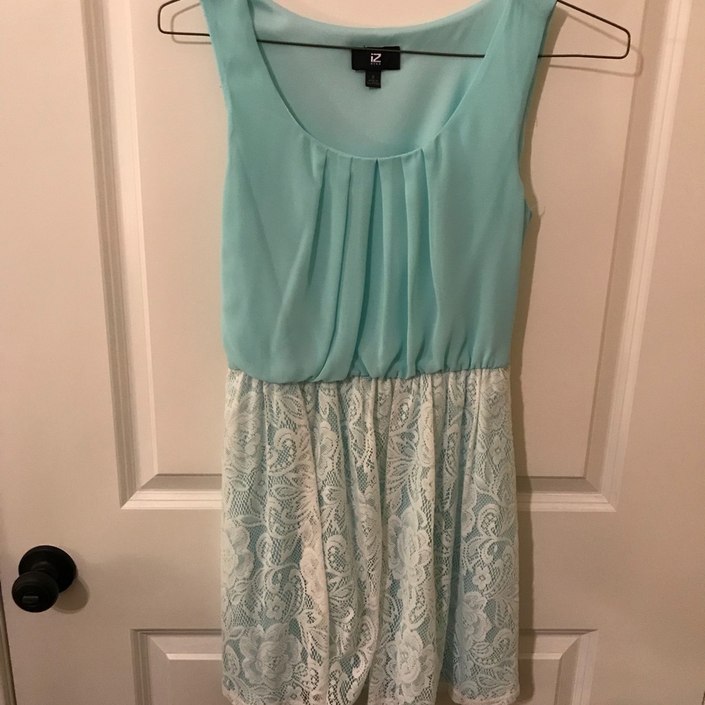 Teal Lace Dress
